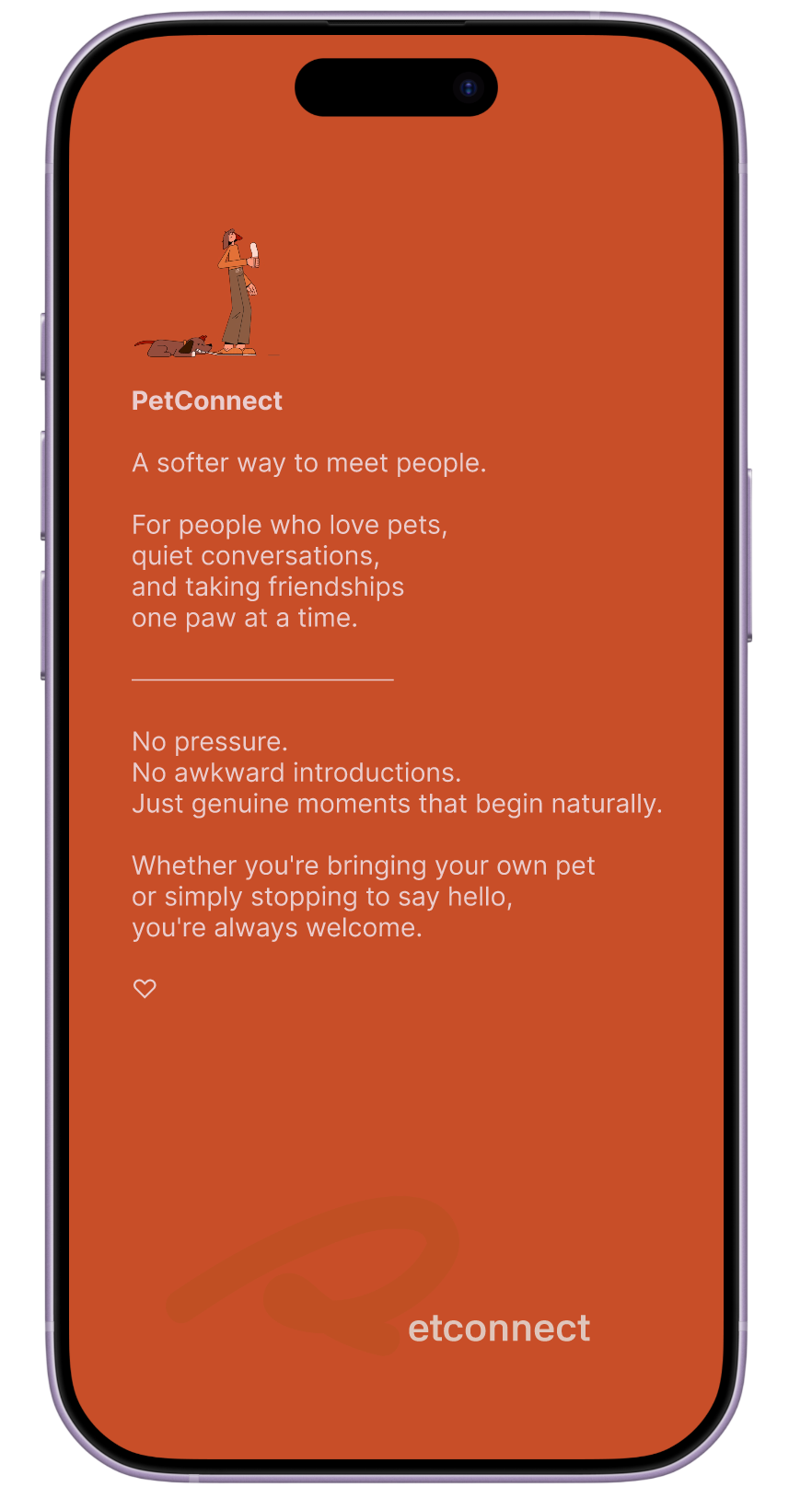 PetConnect app — Explore screen