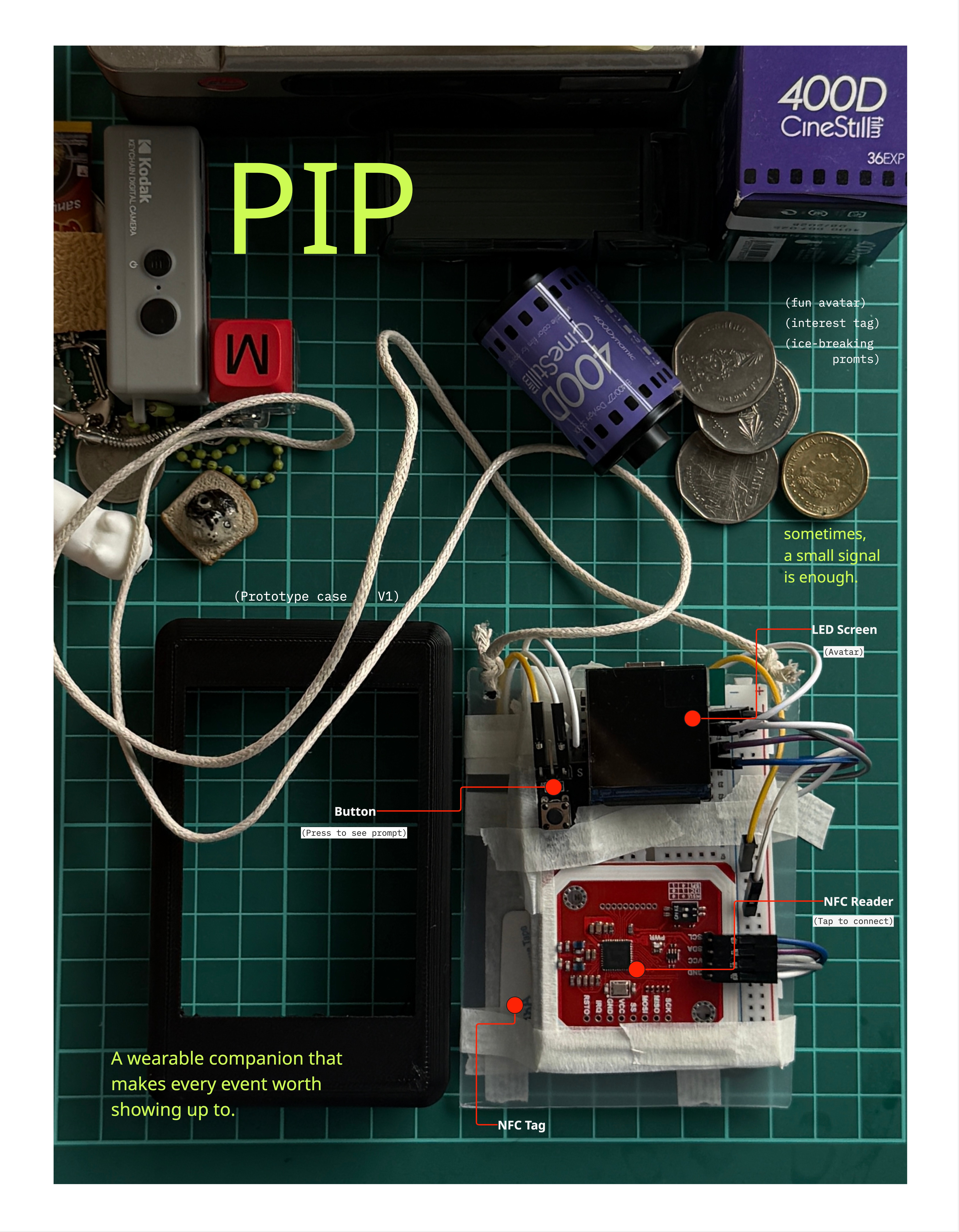 PIP prototype flatlay